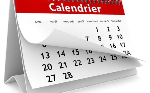 Calendrier de septembre