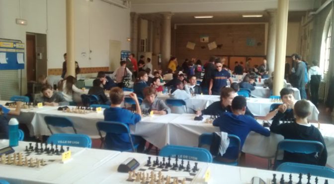 En direct du championnat du Comité Rhône et Métropole de Lyon Échecs des Jeunes 2018